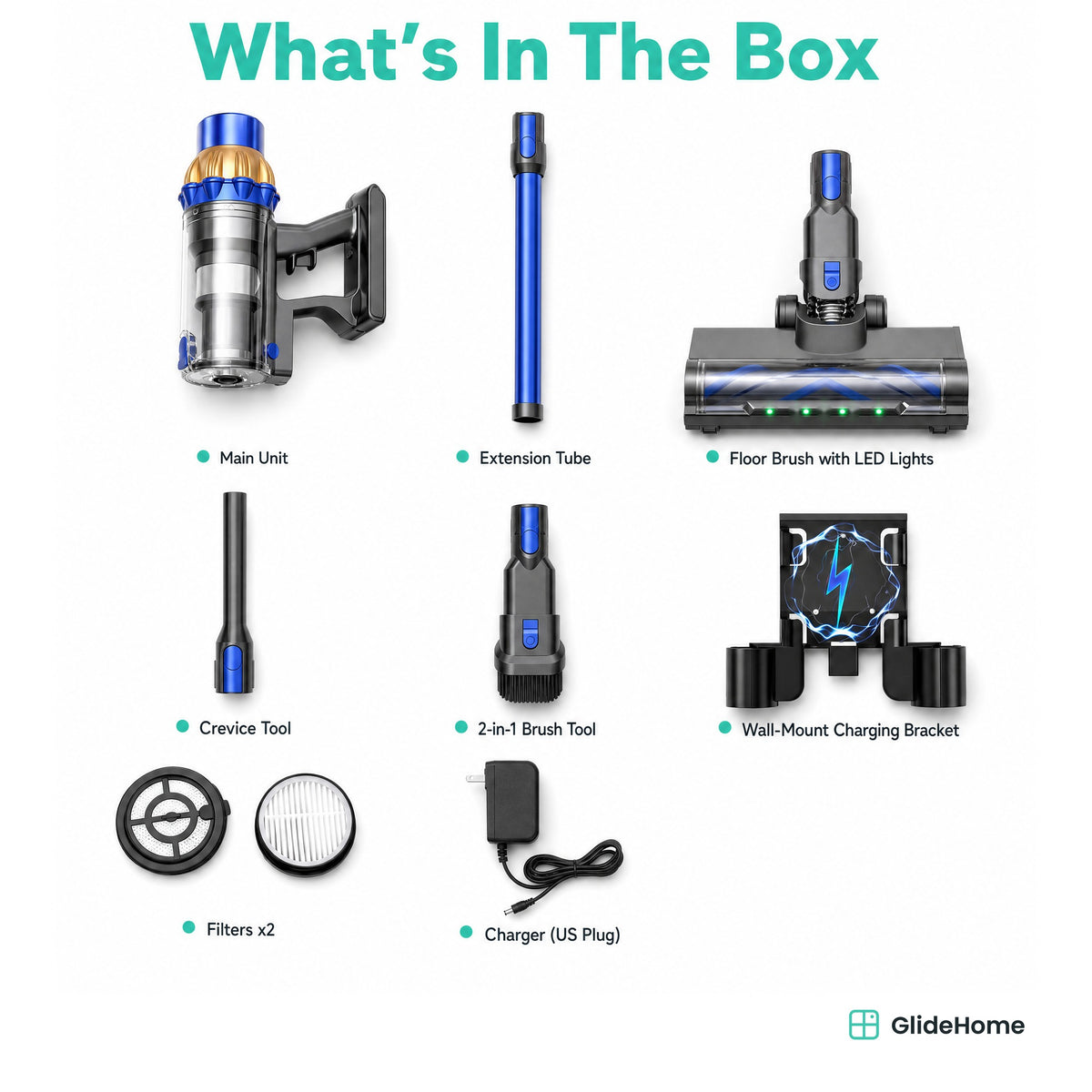 Cordless Stick Vacuum - what's in the box