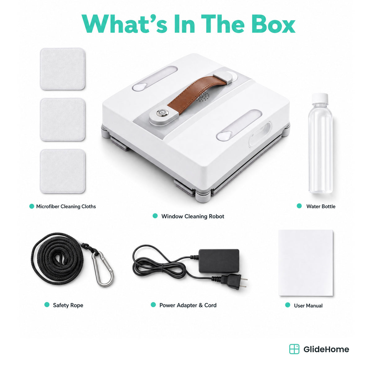 Corner-Reach Window Cleaning Robot - what's in the box