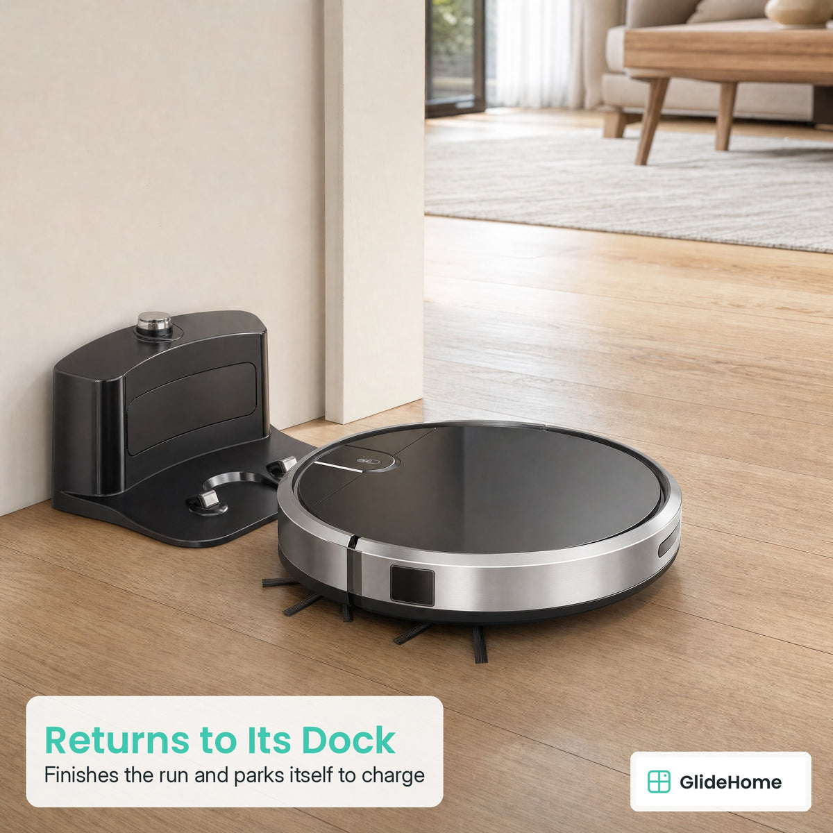 Robot Vacuum and Mop with Remote and Charging Dock - Returns to Its Dock. Finishes the run and parks itself to charge