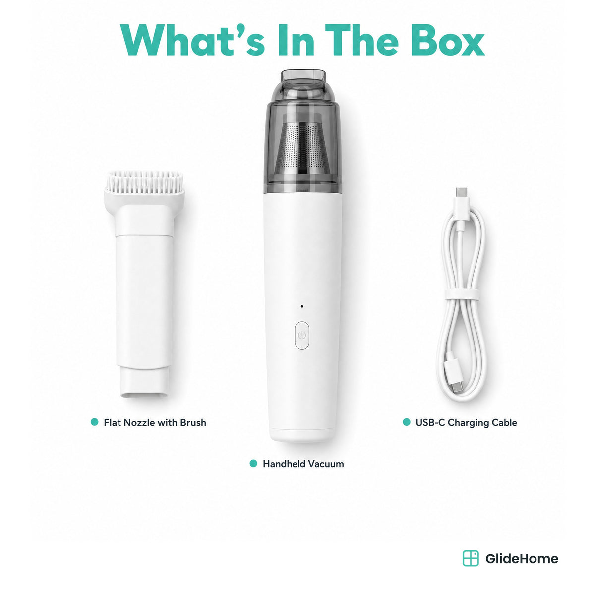Slim Cordless Car Vacuum - what's in the box