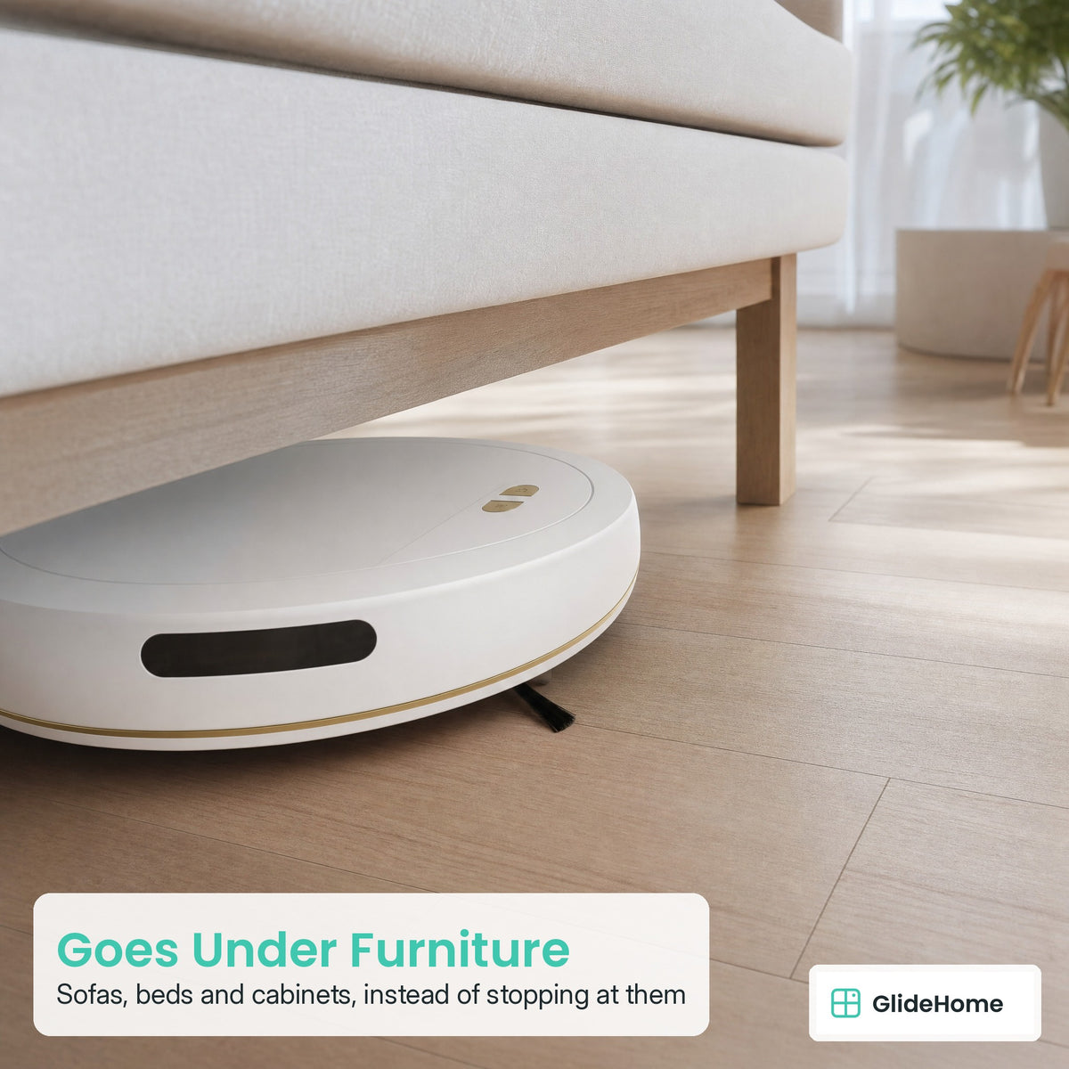 Smart Robot Vacuum and Mop - Goes Under Furniture. Sofas, beds and cabinets, instead of stopping at them