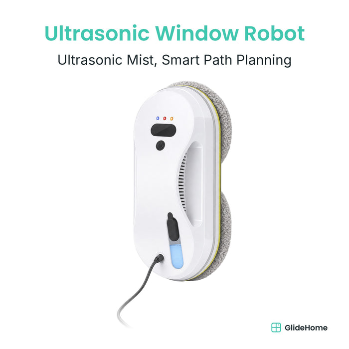 Ultrasonic Spray Window Cleaning Robot - Smart Path Planning, 20-Minute Power Backup, Remote Control