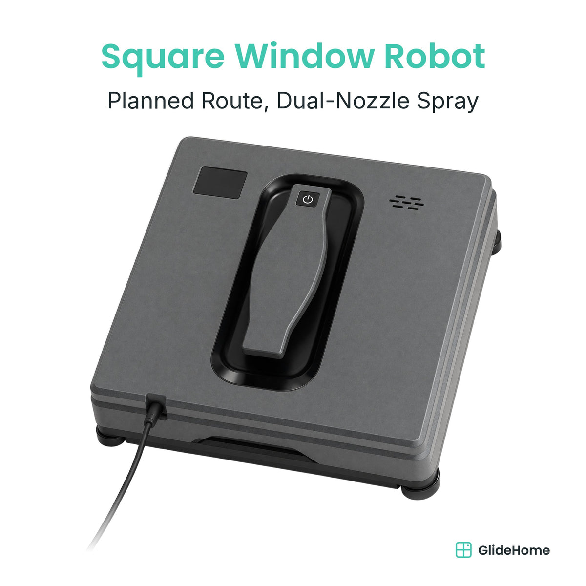 Window Cleaning Robot - Planned Route, Dual-Nozzle Spray
