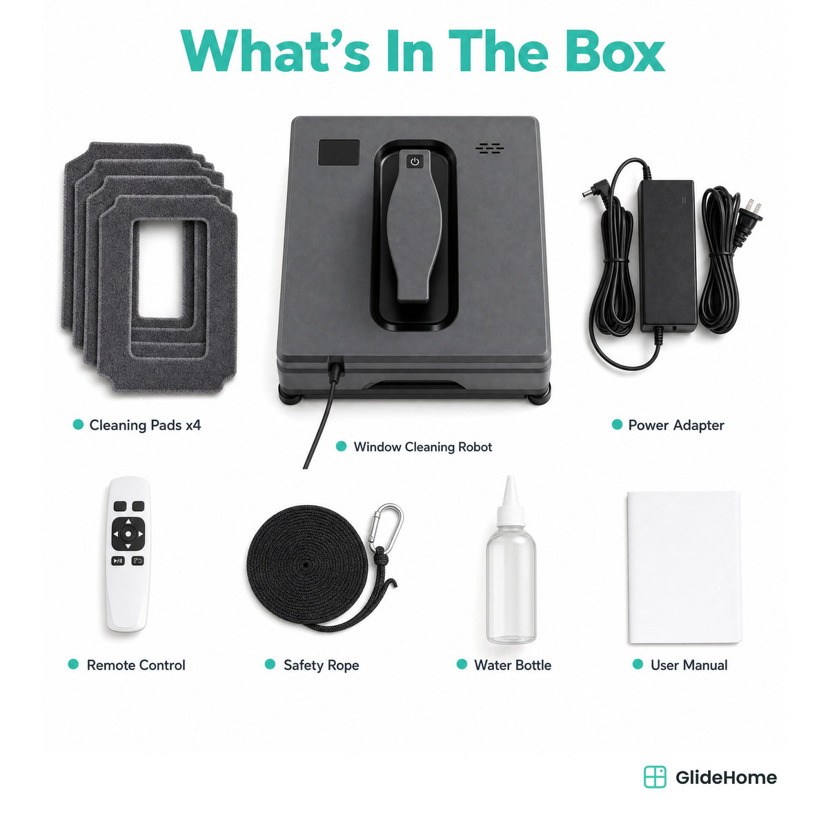 Window Cleaning Robot - what's in the box