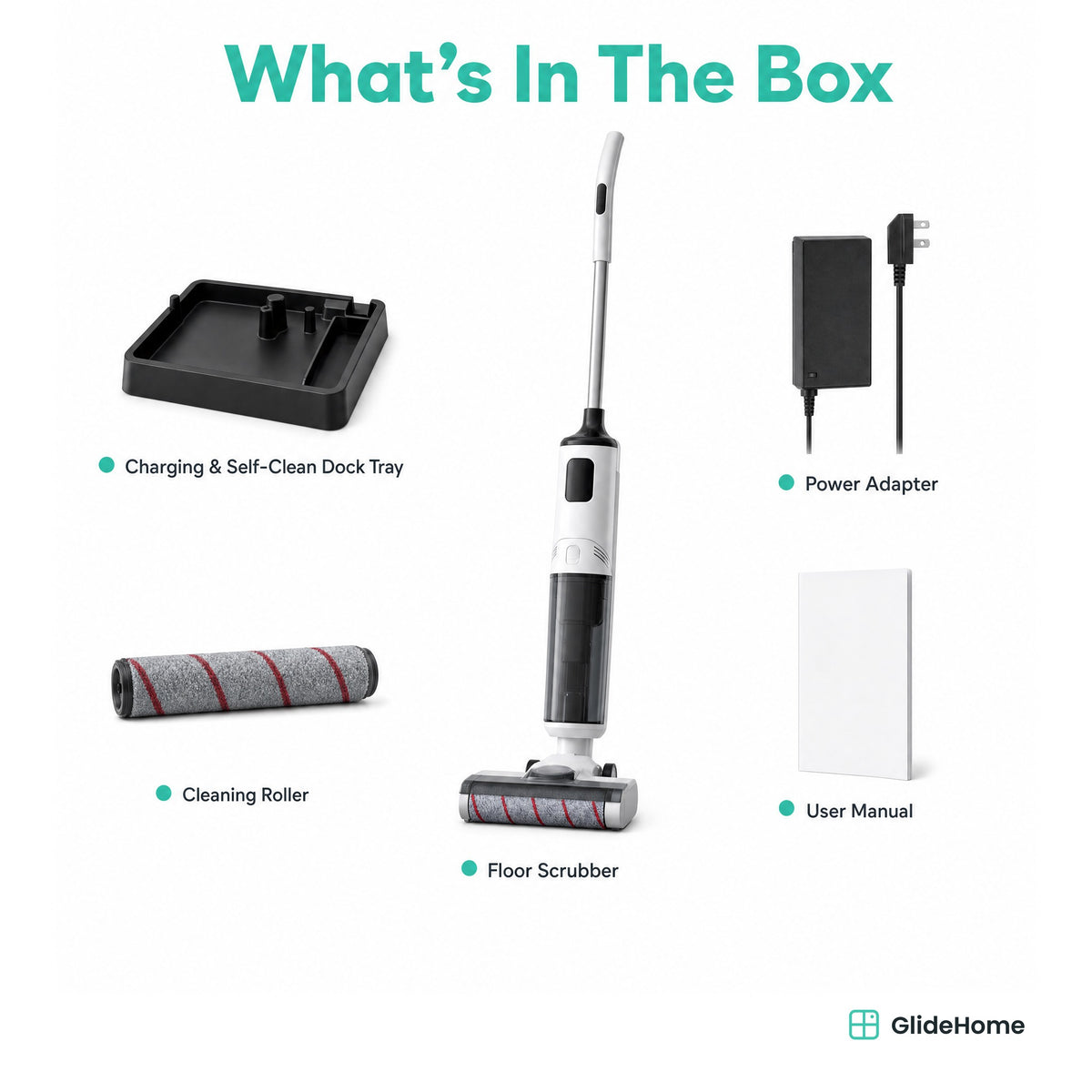 X4 Lightweight Cordless Floor Scrubber - what's in the box