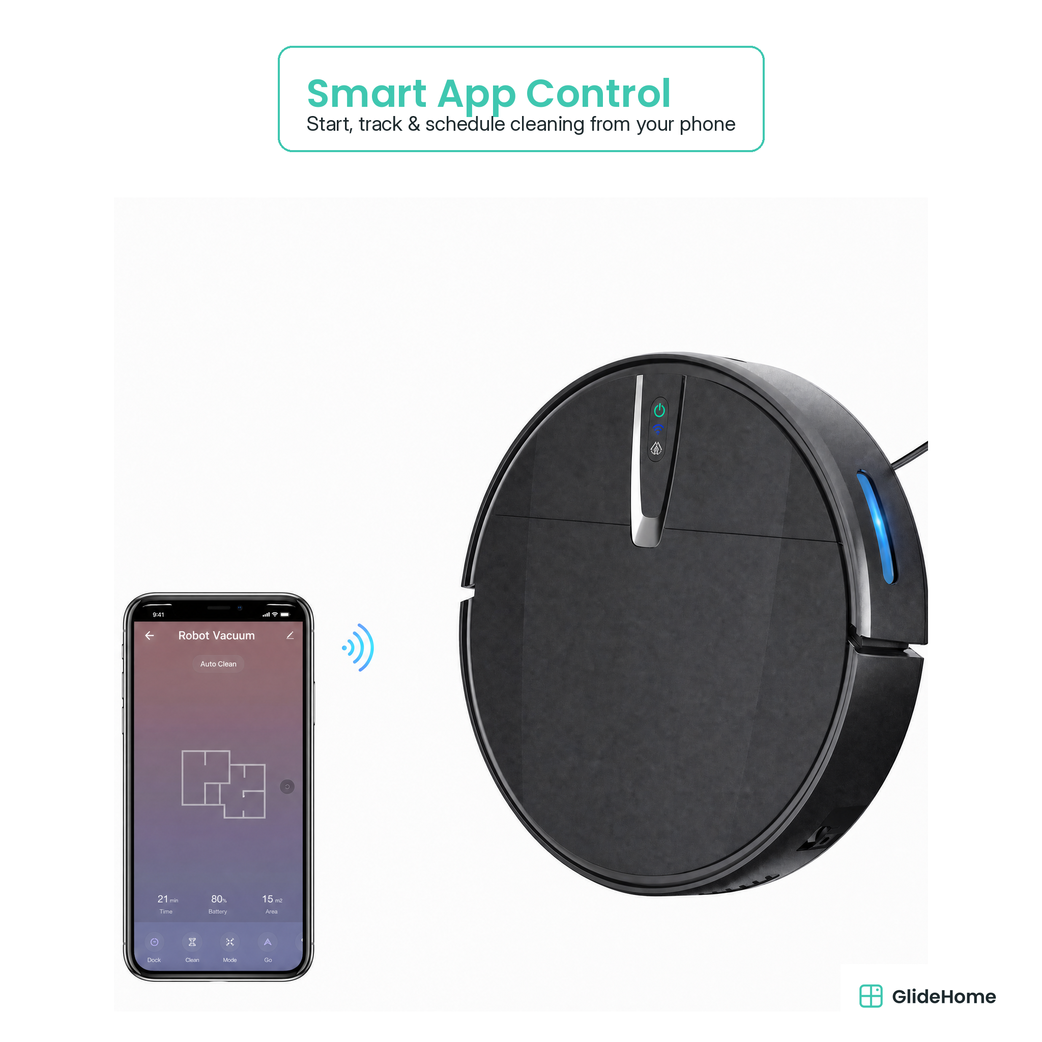 Ultra-Thin 3-in-1 Robot Vacuum and Mop - Sweep, Mop & Suction