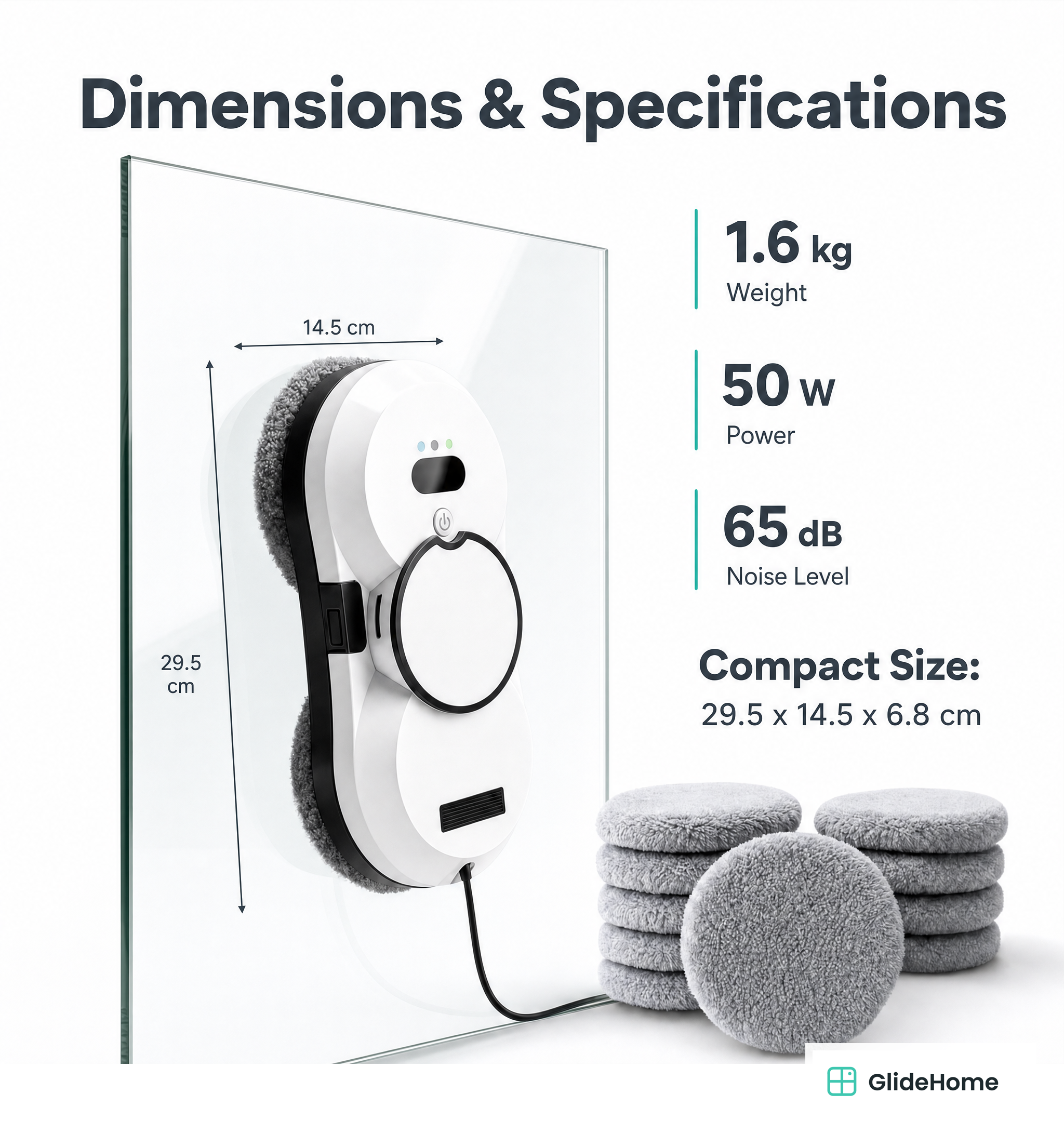 Window Cleaning Robot - Automatic Glass Cleaner W17S