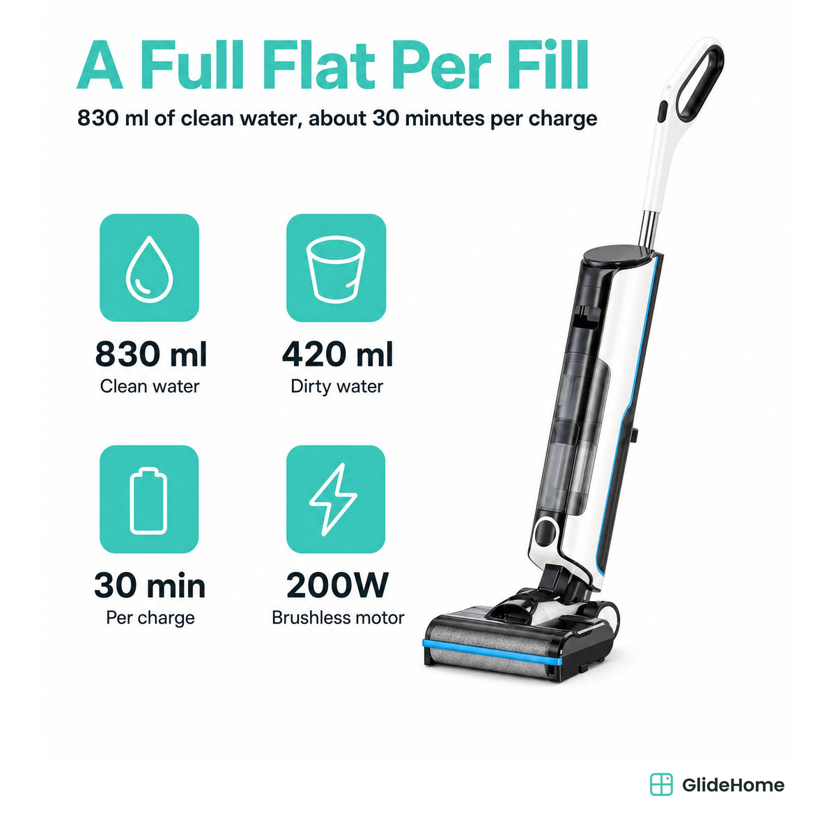 Big-Tank Cordless Floor Scrubber - specifications