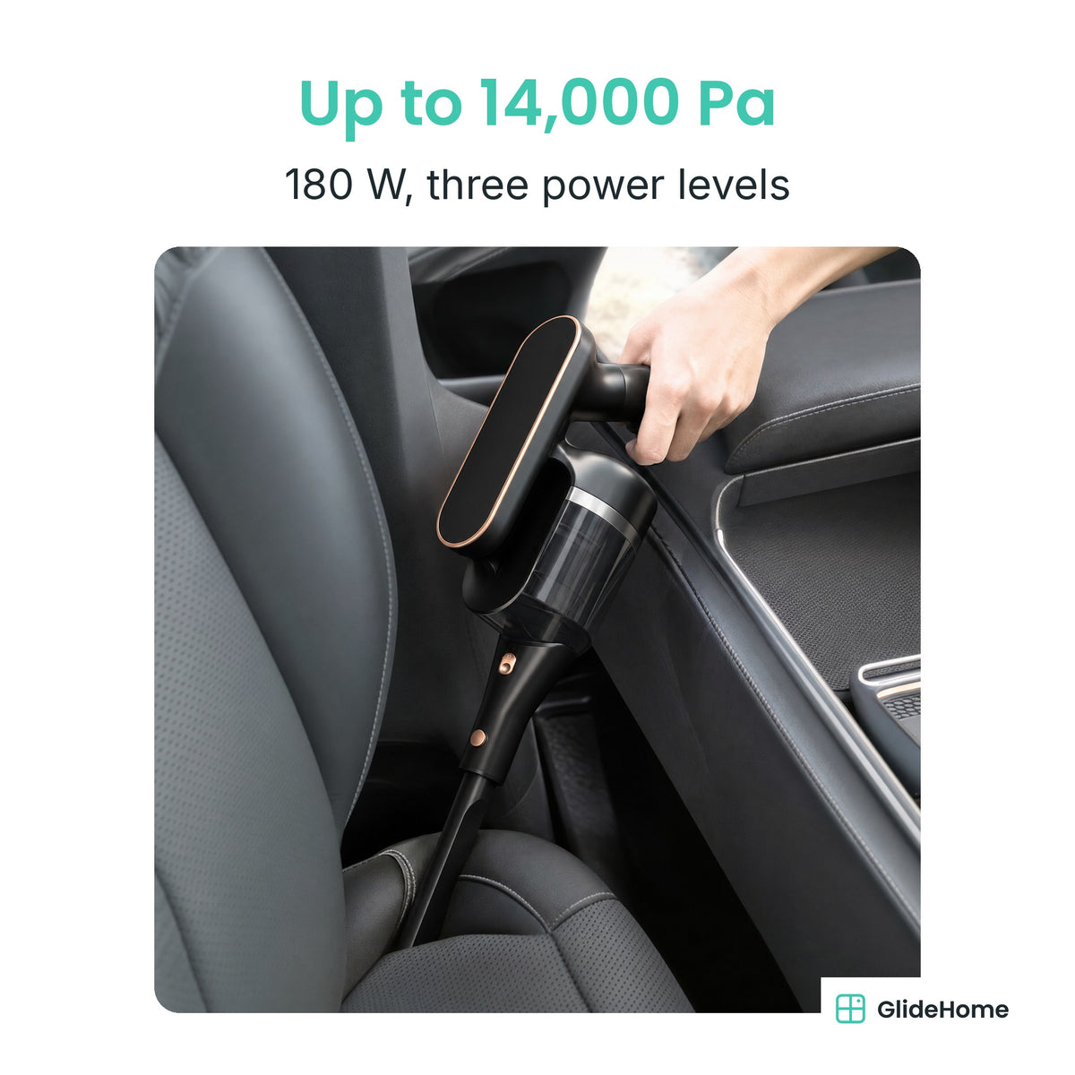 Foldable Cordless Stick Vacuum - Up to 14,000 Pa. 180 W, three power levels