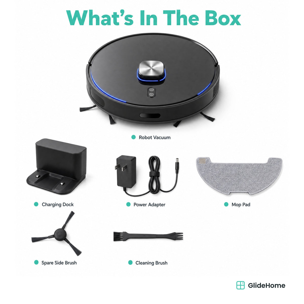 Lidar Robot Vacuum and Mop - what's in the box