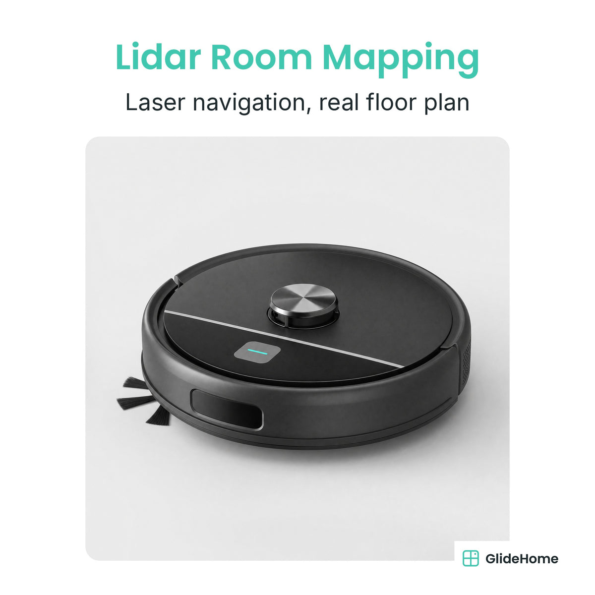 Lidar Robot Vacuum & Mop with Self-Emptying Station - Lidar Room Mapping. Laser navigation, real floor plan