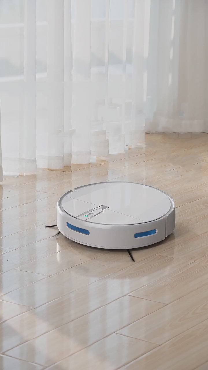 Ultra-Thin 3-in-1 Robot Vacuum and Mop - Sweep, Mop & Suction