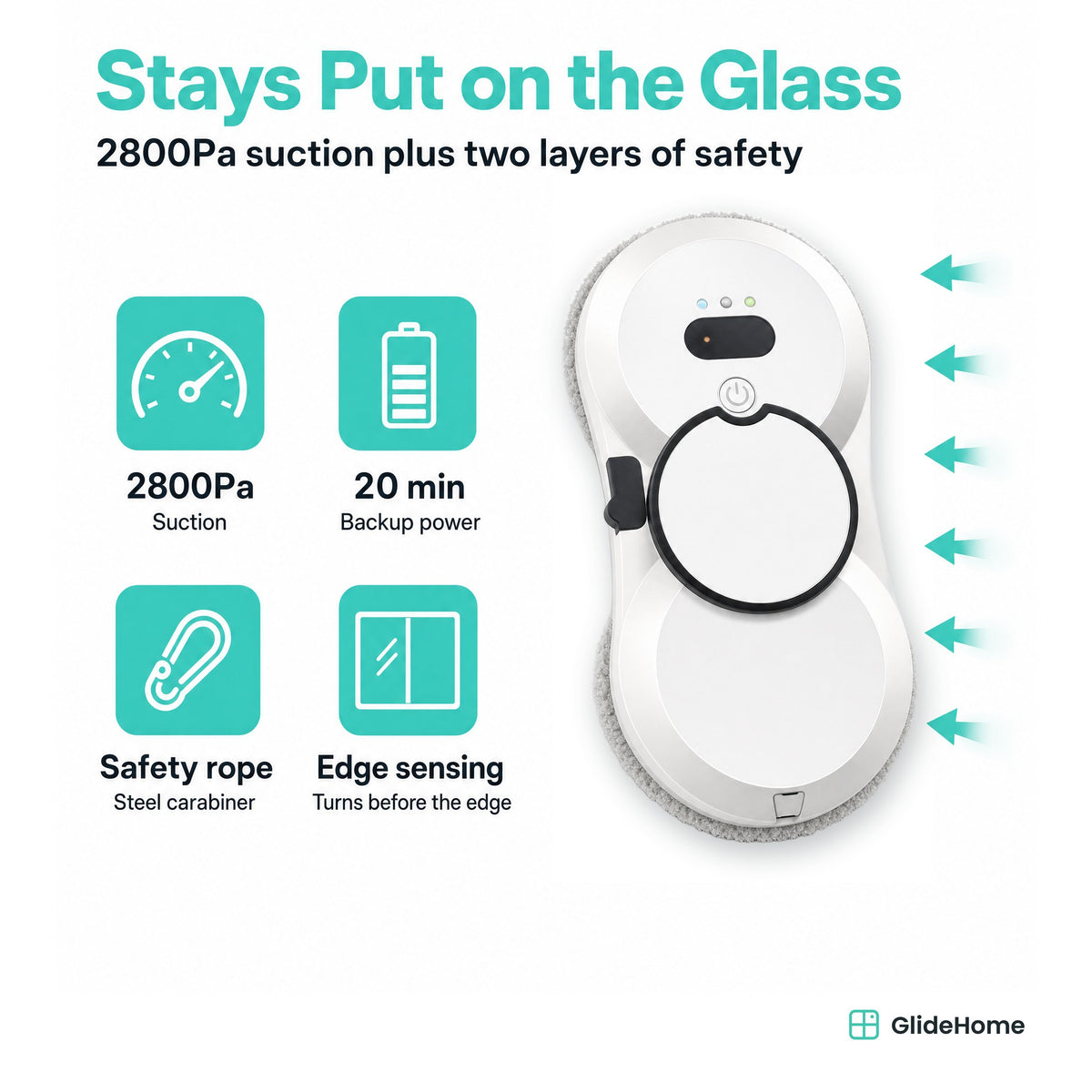 Ring-Mop Window Cleaning Robot - specifications
