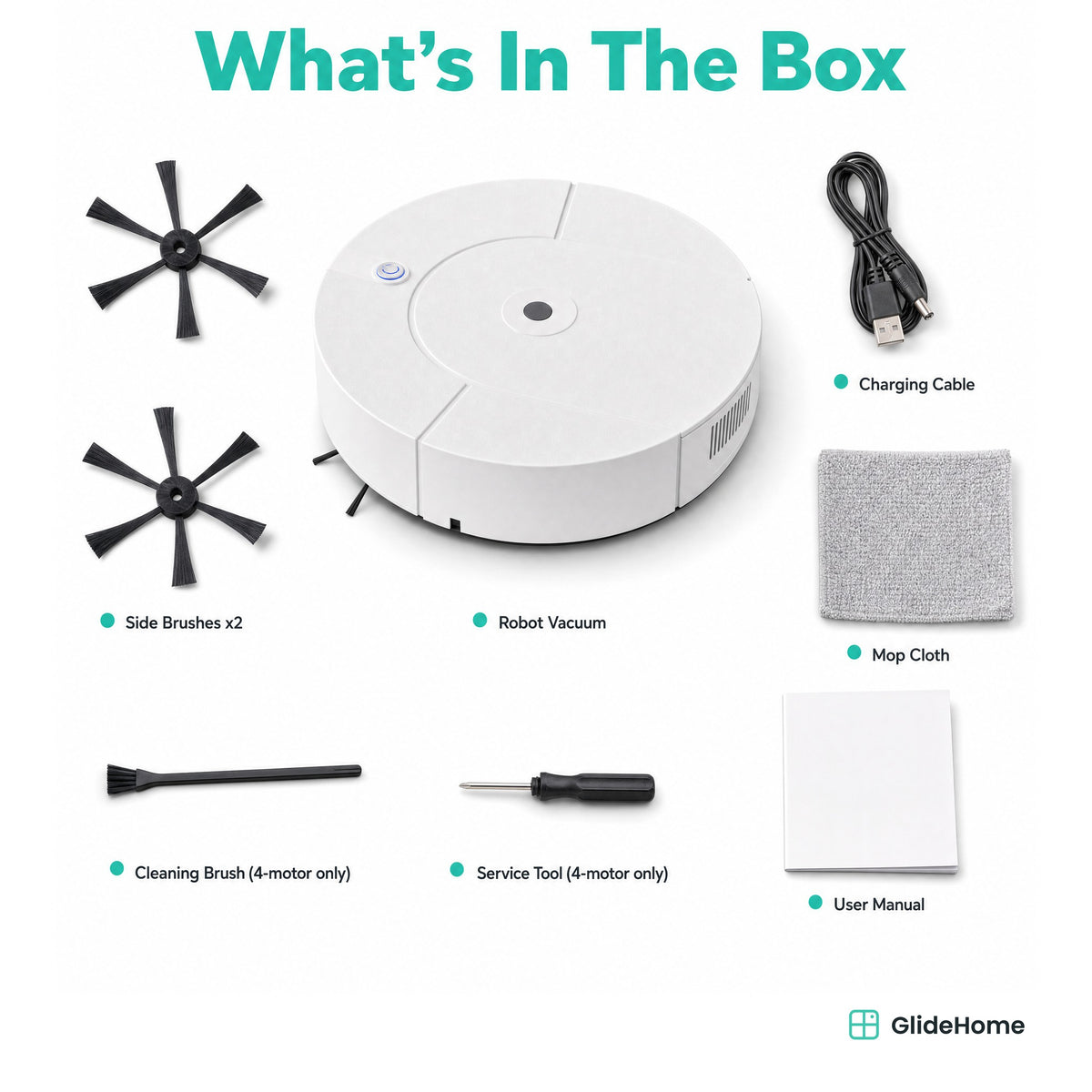 Robot Vacuum and Mop - what's in the box