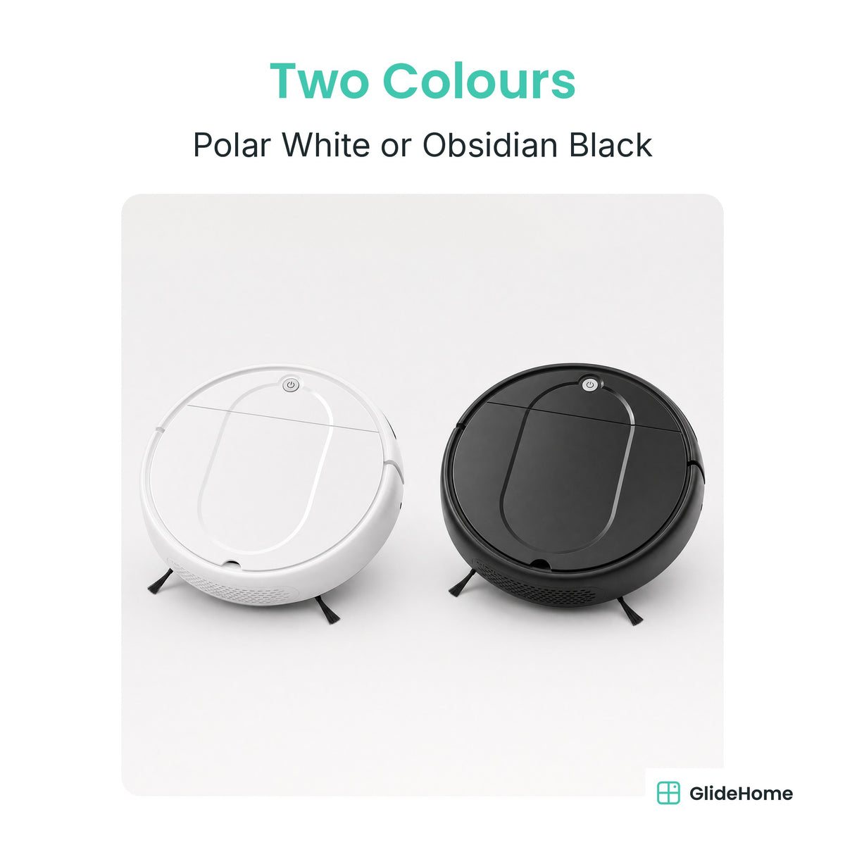 Robot Vacuum and Mop Lite - Two Colours. Polar White or Obsidian Black