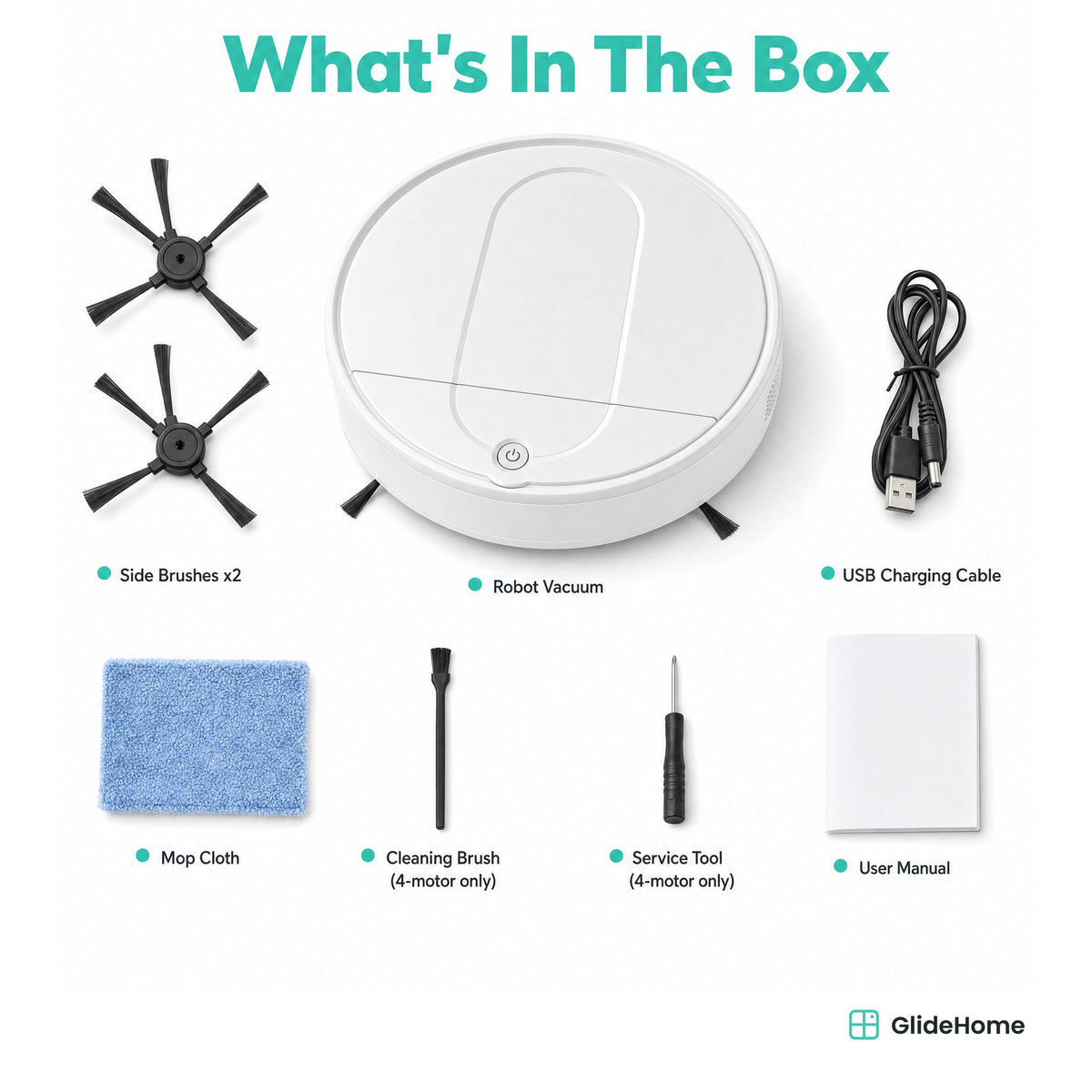 Robot Vacuum and Mop Lite - what's in the box