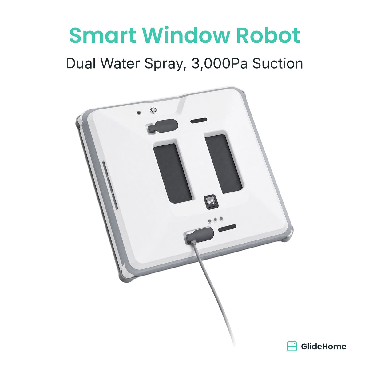 Smart Window Cleaning Robot - Dual Water Spray, 3,000Pa Suction