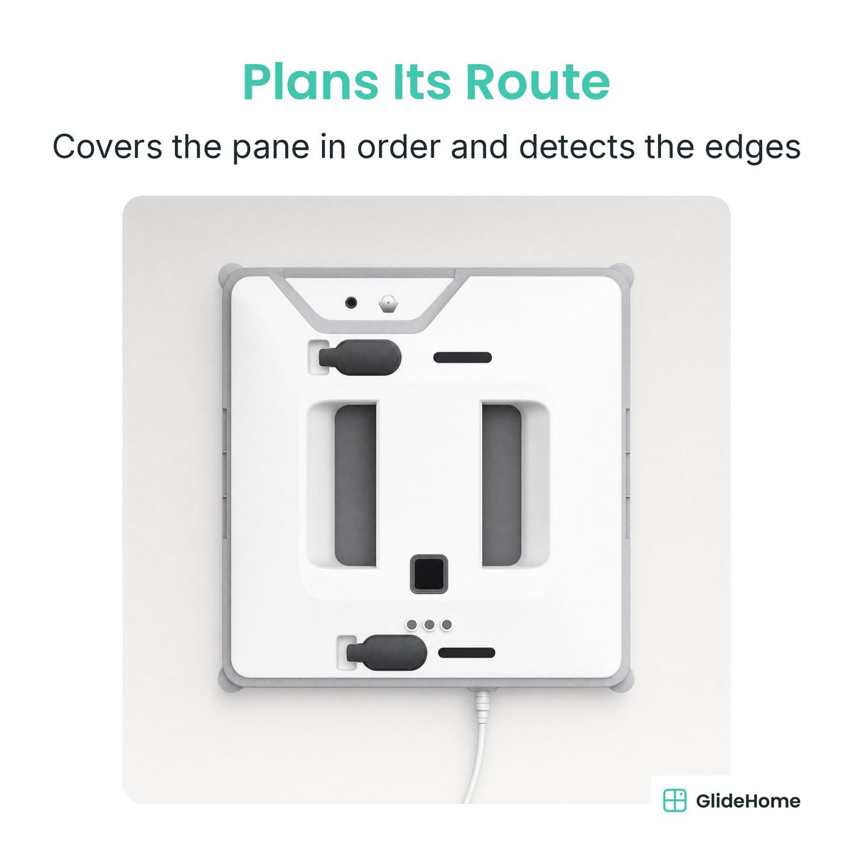 Smart Window Cleaning Robot - Plans Its Route. Covers the pane in order and detects the edges