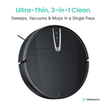 Ultra-Thin 3-in-1 Robot Vacuum and Mop - Sweep, Mop & Suction