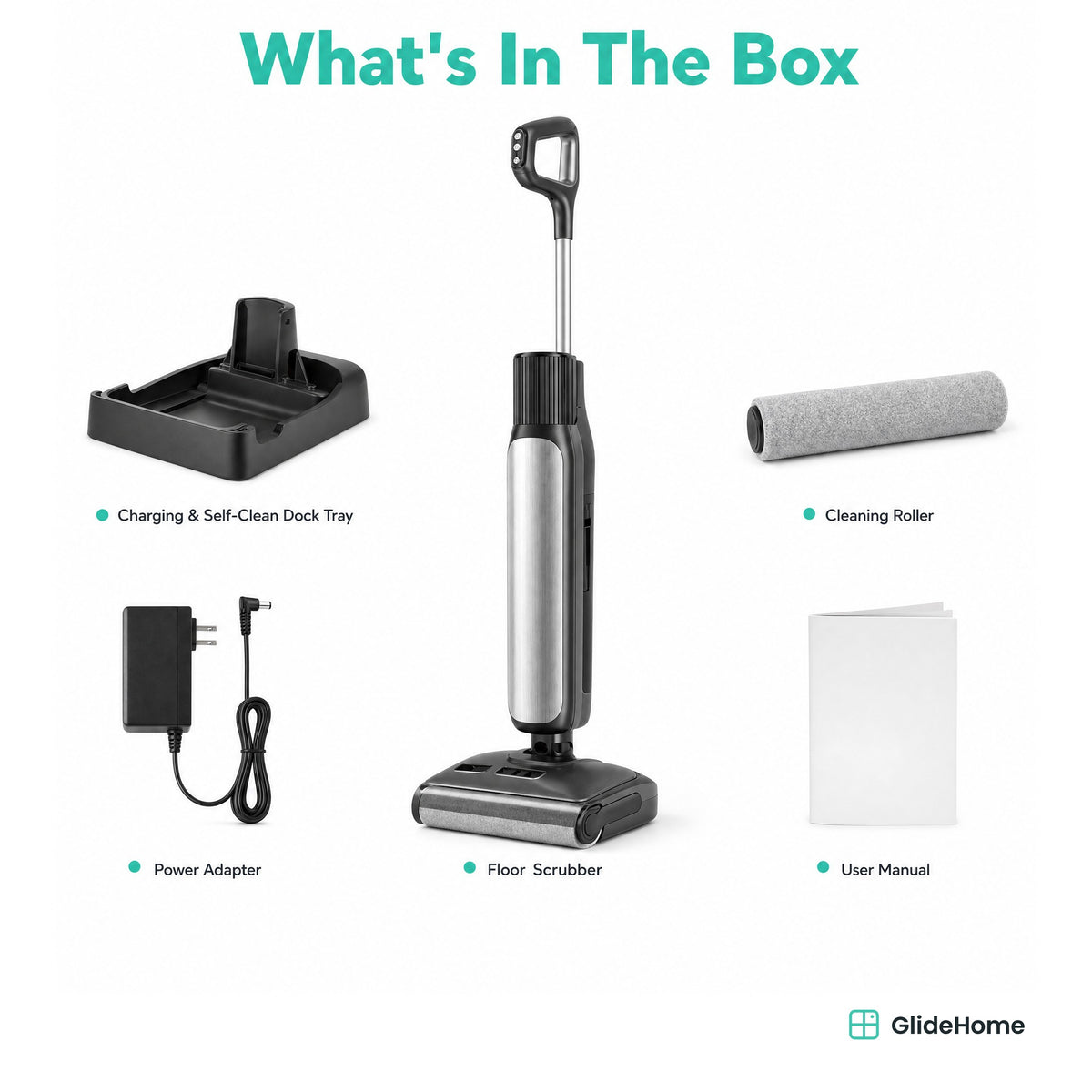 W47 Cordless Wet-Dry Floor Scrubber - what's in the box